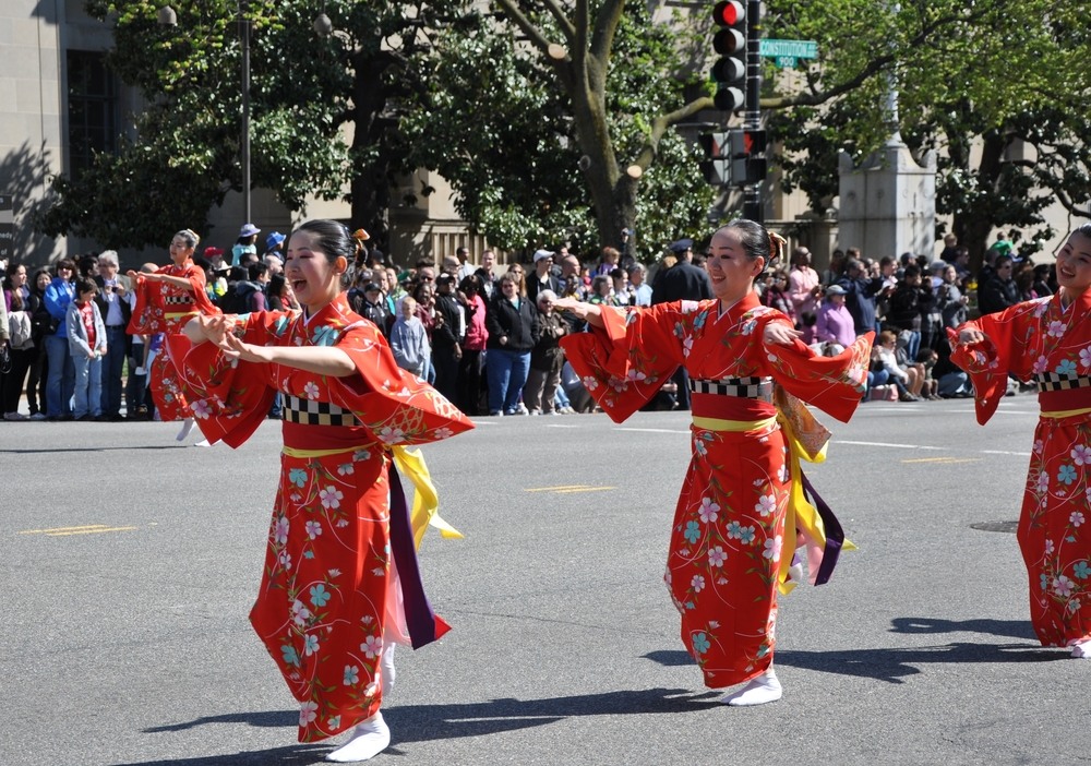 Events at the cherry blossom festival 