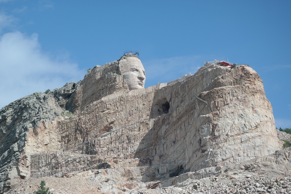 Memorial To Crazy Horse Mountain Statue in the Black Hills 
