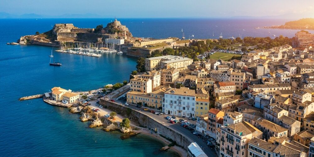 The,Old,Venetian,Fortress,Of,Corfu,Town,,Greece.,The,Old Greek Isles