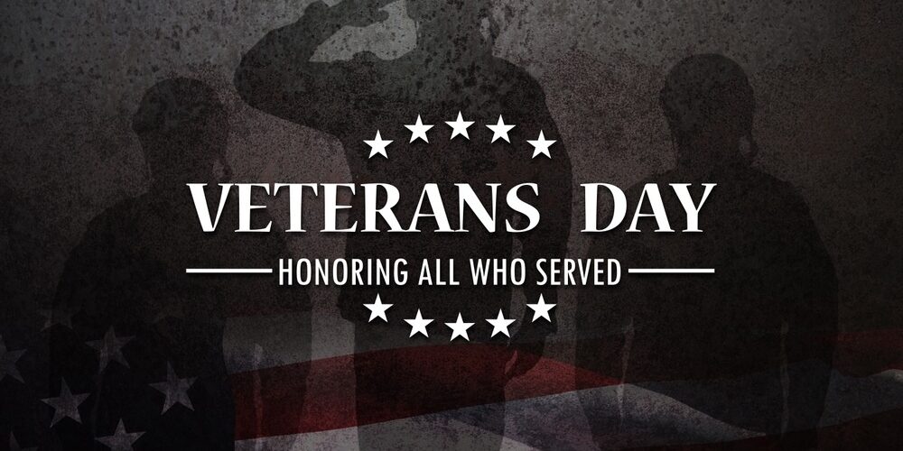 Silhouettes,Of,Soldiers,Saluting,With,Veterans,Day,Honoring,All,Who