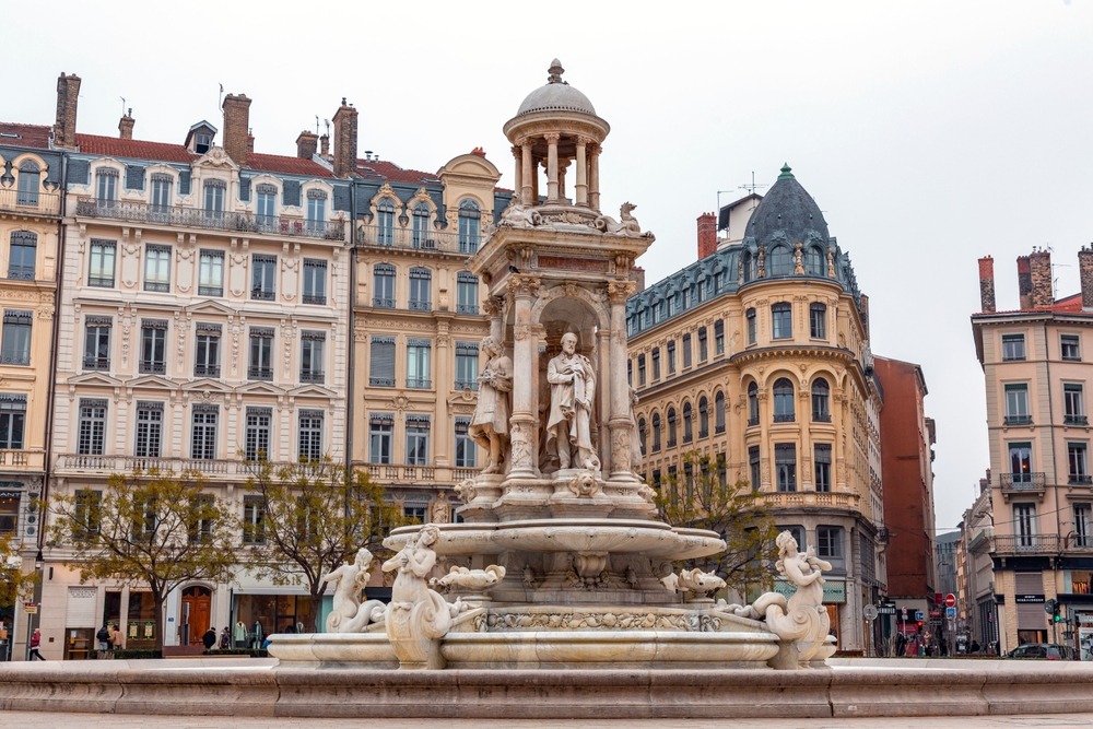 Lyon France Fountain