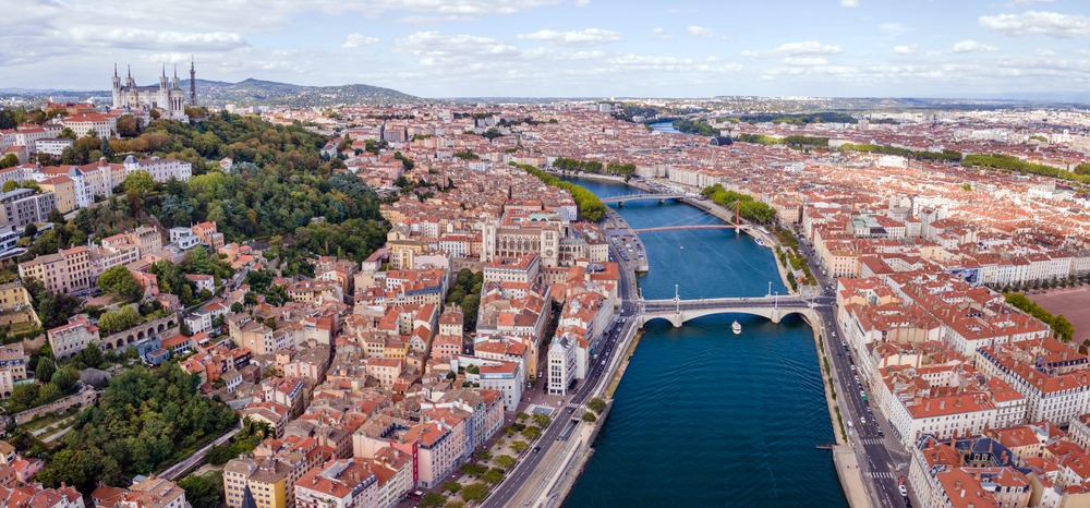 River in Lyon France 