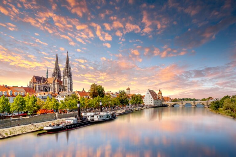 Regensburg River Cruise Sunset