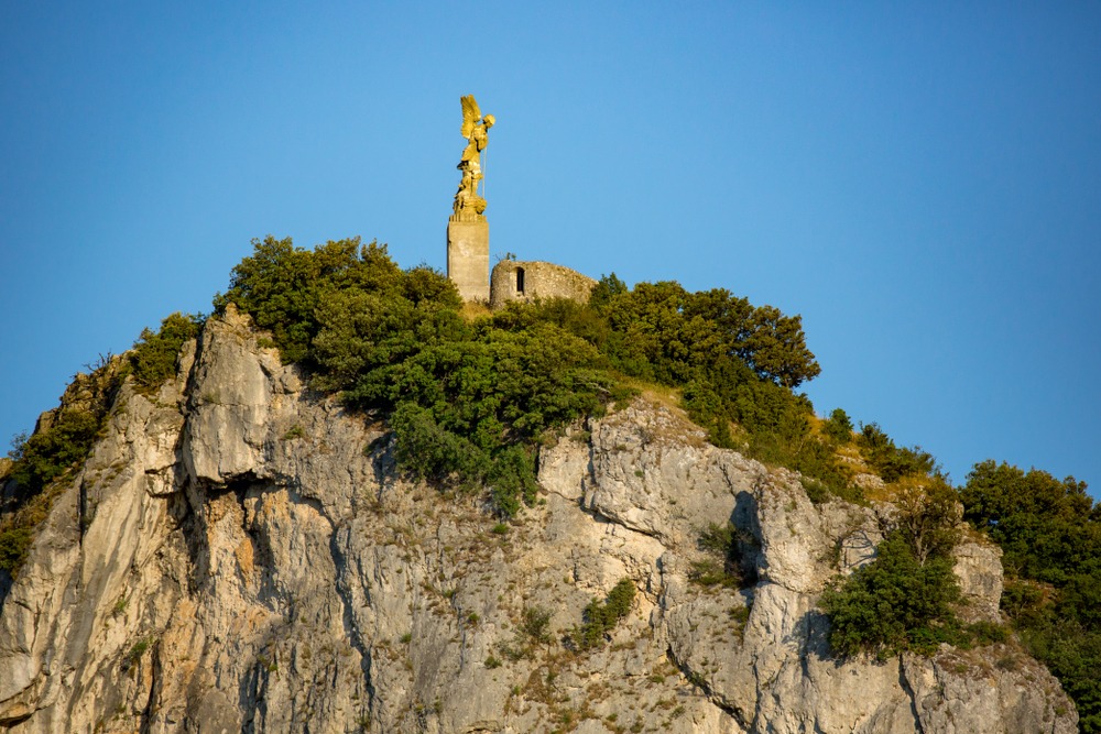 VIVIERS FRANCE MOUNTAIN STATUE