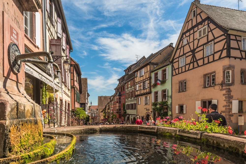 Alsace region Rhine River France 