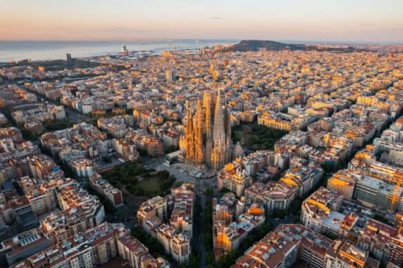 Barcelona Spain from the Sky