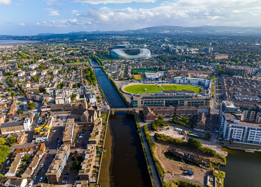 Dublin Ireland From the Sky 