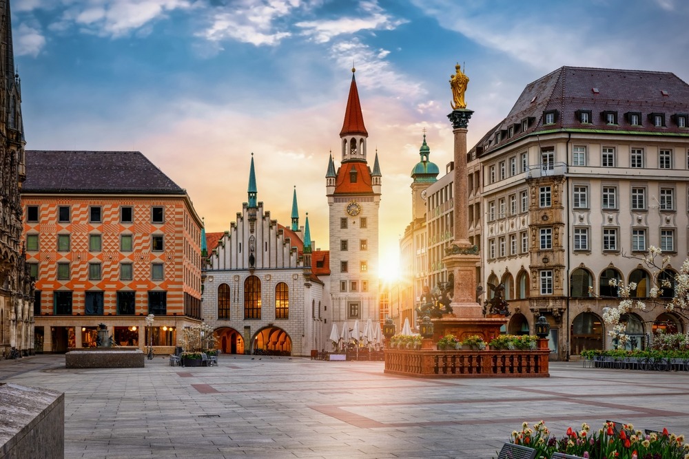 Munich Germany City Square