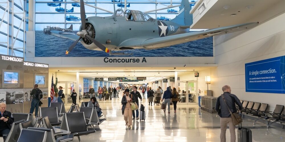 Chicago,,Il,-,11-2-2019:,In,Concourse,A,Of,The,Midway Battle of Midway Anniversary