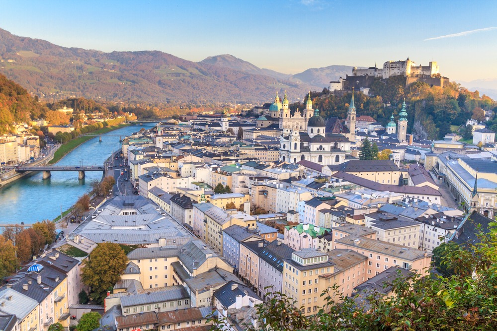 Centre of Salzburg, Austria