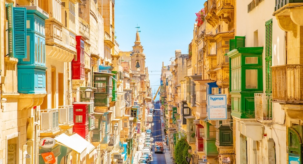 Centre of Valletta, Malta