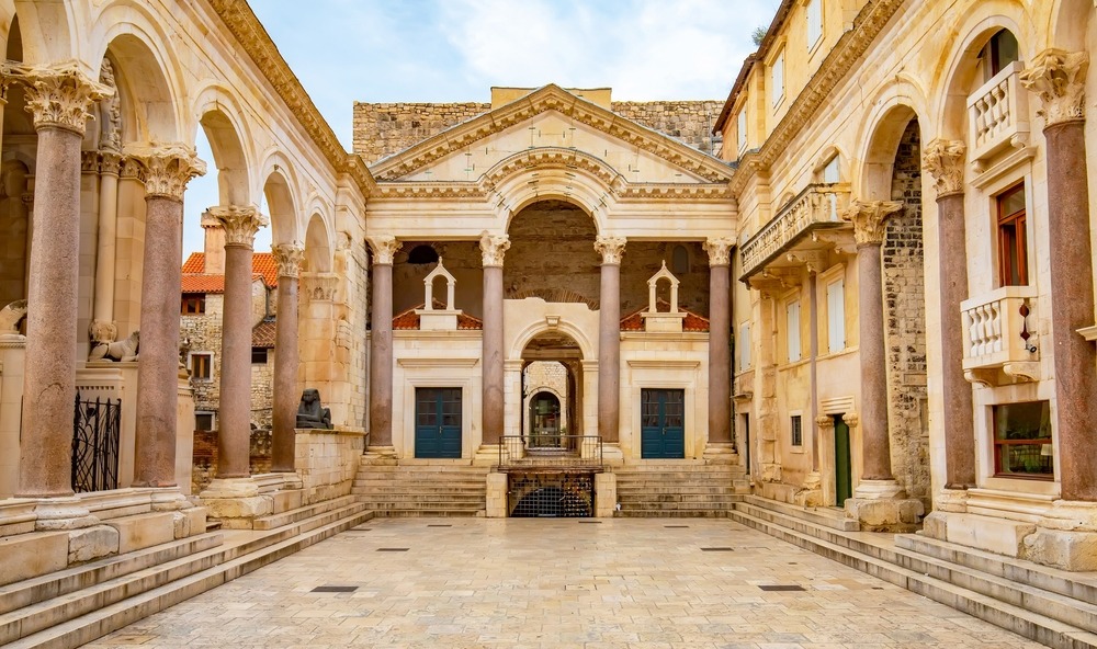 Diocletian's Palace in Split city, Croatia