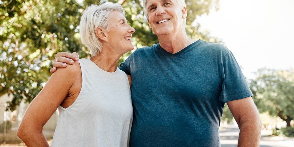 Senior,Couple,Smile,After,Running,For,Exercise,,Fitness,And,Health low impact senior travel