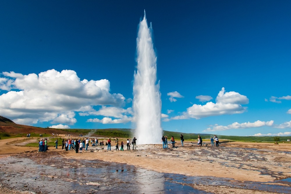Strokkur, Geysir, hot eruption in Iceland